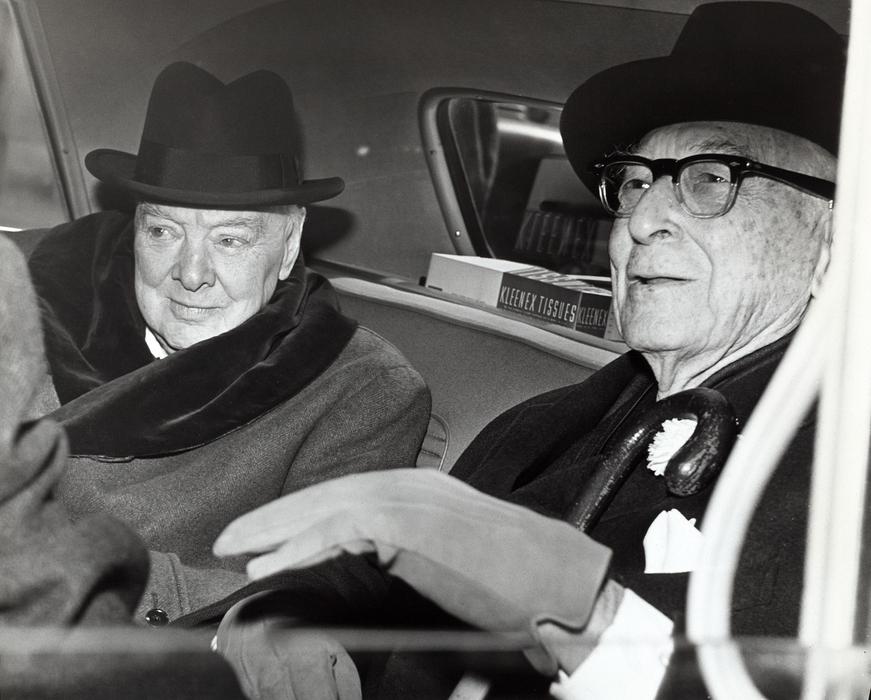 Winston Churchill Bernard Baruch portrait