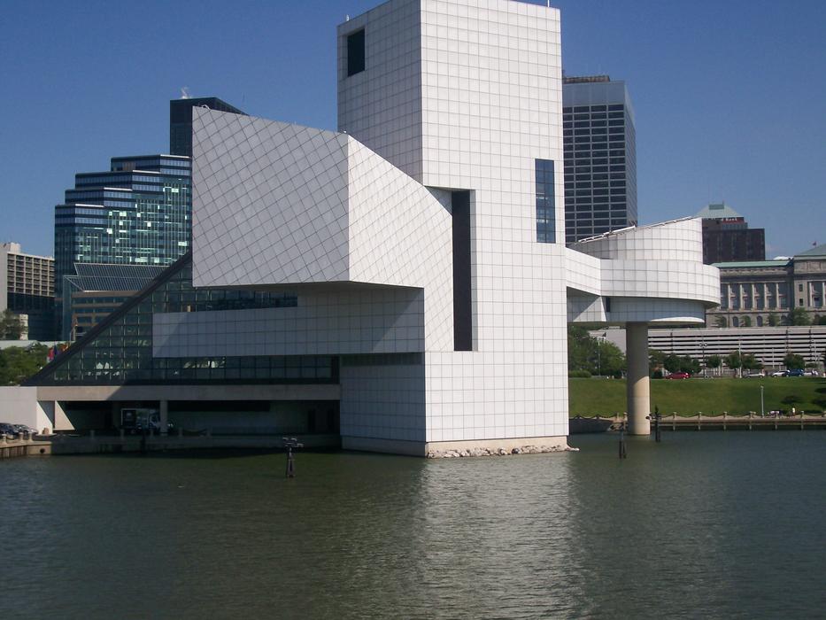 Rock And Roll Hall Of Frame on Lake coast