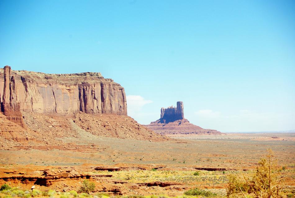 Monument Valley in Usa on a sunny day