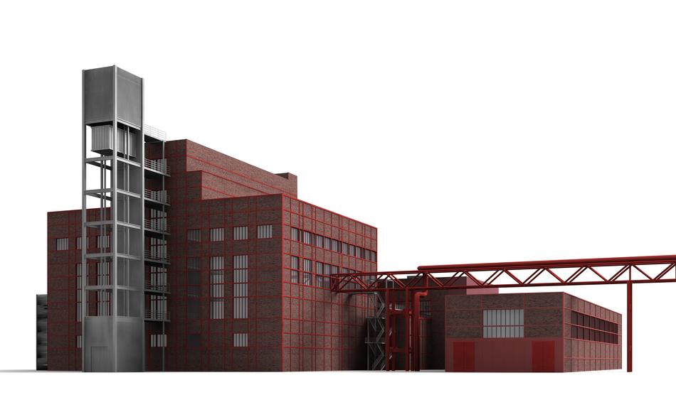 bill zollverein as a 3d model