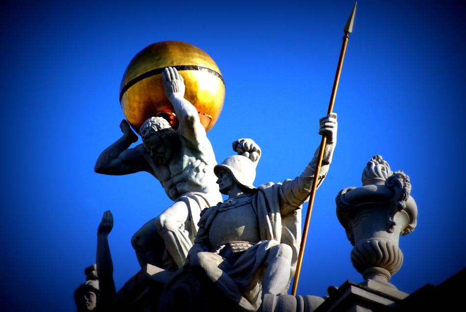 sculpture, detail of branicki palace, poland, BiaÅystok