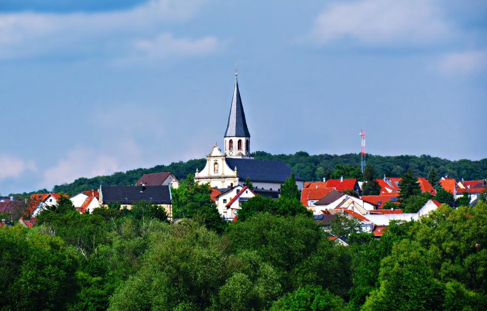 Landscape of Church cross Tower