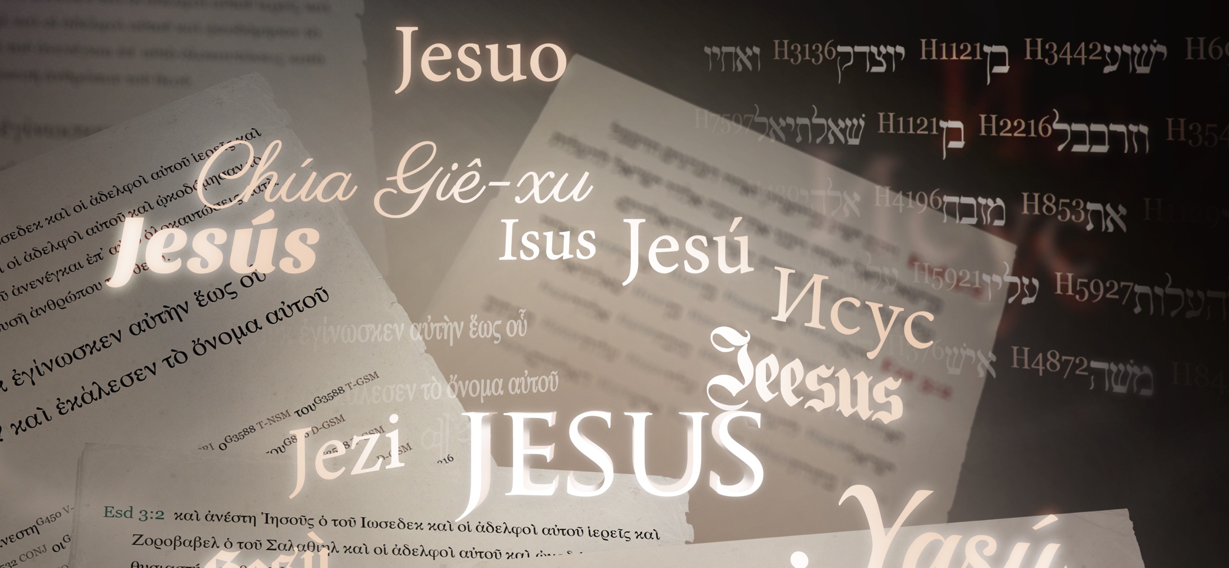 Beautiful and colorful Jesus name in different languages free image ...