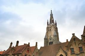 Bruges Belgium Buildings Middle