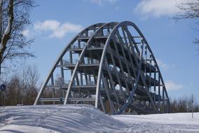 Bitterfeld Arch Landmark at winter