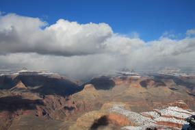 mountains Grand Canyon at Winter