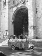 Black And White Tricycle Archway