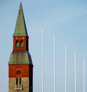 Building Tower Flagpole