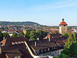 Houses Tower Buildings The Roof Of