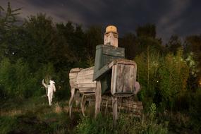 Wooden Monument Structure