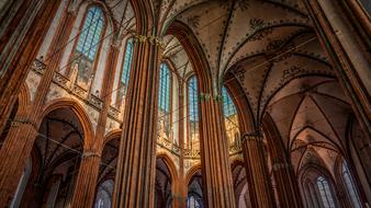gothic church round arches