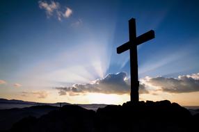 Cross Christ sun