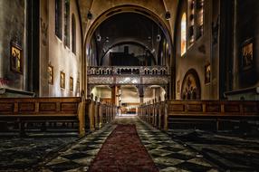 medieval cathedral interior