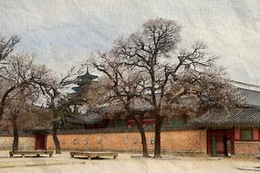 ancient temple in South Korea