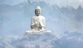 Sky statue budha