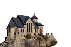 image of a stone church in Saint-Malo in France