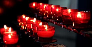 magnificent red Candles Light