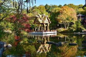 pagoda in a park in Nepal