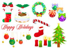 christmas tree wreath drawing