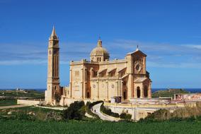 Basilica of the National Shrine of the Blessed Virgin of Ta' Pinu at sky, Gozo