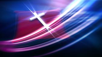 worship, digital art, cross on bible