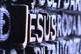 Jesus Font Letters drawing