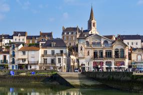 landscape of the enchanting Village Port and Church