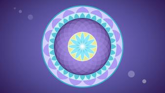mandala circles as background