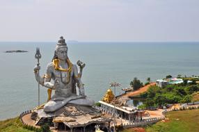 Shiva statue in India
