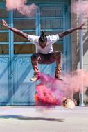 skateboard as a street show