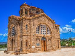 aged orthodox Church, Agios Georgios Pegeias, Cyprus, Peyia