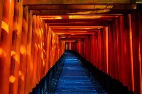 hallway to Japanese temple