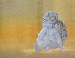 clipart of Angel Sculpture Art