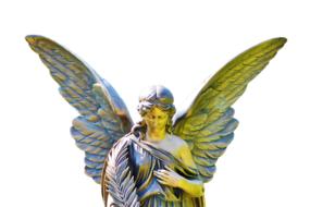 gold Angel Stone Sculpture