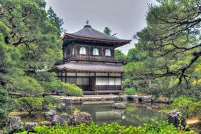 beautiful Ginkaku-Ji Temple