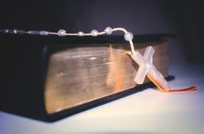 Bible Religion book and cross