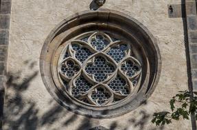 church window with patterns