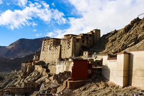 Leh Palace Ladakh on Mountains