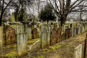 cemetery tombstones