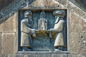 stone relief at Haghpat Monastery, Armenia