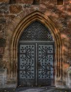 church archway on the front door