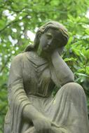 cemetery statue of a woman