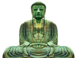 Buddha Pray green Figure
