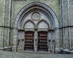 arched gate of medieval architecture