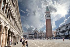 tower at St. Mark's Square in Venice, Italy