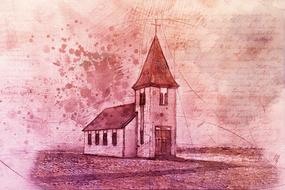 church paint religion drawing