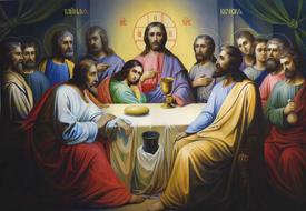 last supper as a religious picture