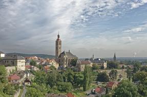 wonderful Church of Saint James in old city, czech, kutna hora