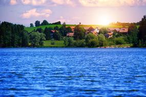 wonderful Lake sun
