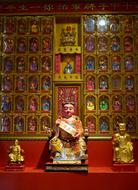 Beautiful and colorful states in the beautiful Chinese temple